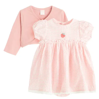Cool Club, Set pentru fete, Body-rochie cu maneca scurta, Bolero, mix