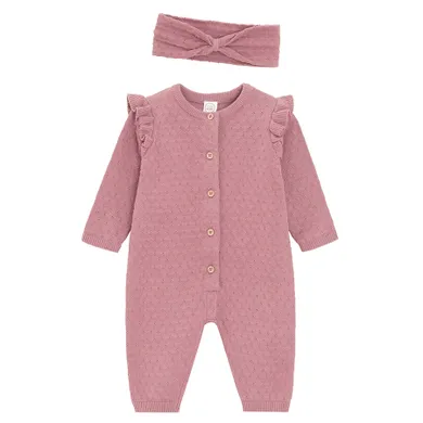 Cool Club, Set pentru fete, Pijama tip salopeta, Bentita, roz inchis