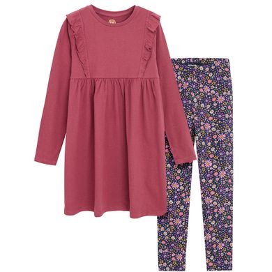 Cool Club, Set pentru fete, Rochie cu maneca lunga pentru fete, Colanti, mix