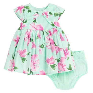 Cool Club, Set pentru fete, Rochie cu maneca scurta, Pantaloni scurti, bloomers, verde