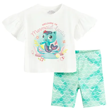 Cool Club, Set pentru fete, Tricou, Colanti scurti, mix, imprimeu Gabby's Dollhouse