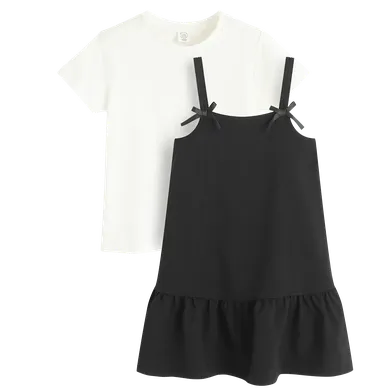 Cool Club, Set pentru fete, Tricou, Rochie cu bretele pentru fete, mix