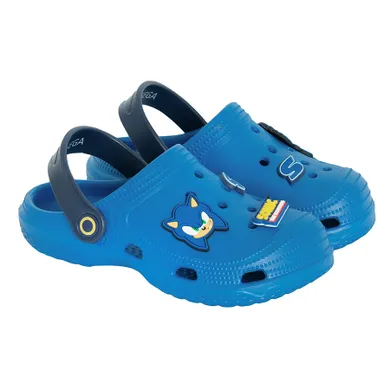 Cool Club, Slapi pentru baieti, albastru, imprimeu Sonic the Hedgehog