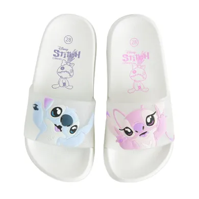 Cool Club, Slapi pentru fete, alb, imprimeu Lilo si Stitch