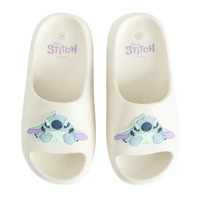 Cool Club, Slapi pentru fete, ecru, imprimeu Lilo si Stitch