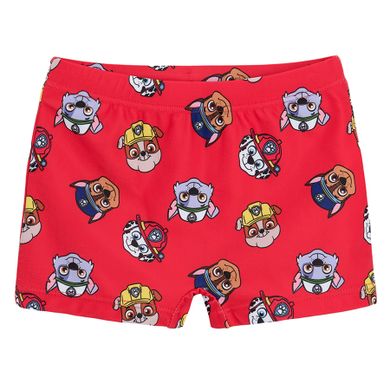 Cool Club, Sorturi de baie pentru baieti, rosu, imprimeu Paw Patrol