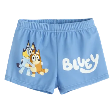 Cool Club, Sorturi de baie pentru baieti, UV 50, albastru, imprimeu Bluey
