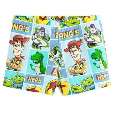 Cool Club, Sorturi de baie pentru baieti, UV 50, albastru, imprimeu Toy Story