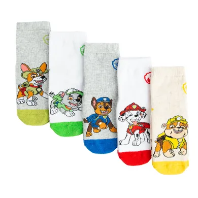 Cool Club, Sosete antiderapante pentru baieti, mix, imprimeu Paw Patrol, set, 5 buc.