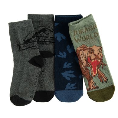 Cool Club, Sosete pentru baieti, mix, imprimeu Jurassic World, set, 3 buc.