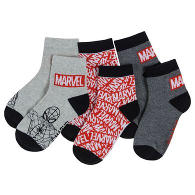 Cool Club, Sosete pentru baieti, mix, imprimeu Marvel Super Heroes, set, 3 buc.