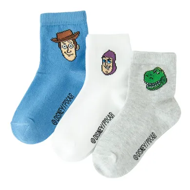 Cool Club, Sosete pentru baieti, mix, imprimeu Toy Story, set, 3 buc.