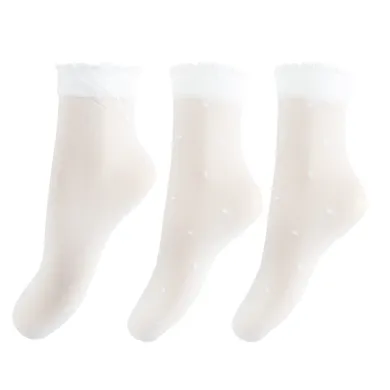 Cool Club, Sosete pentru fete, alb, 20 DEN, set, 3 buc.