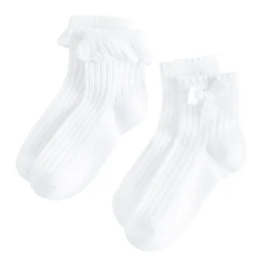 Cool Club, Sosete pentru fete, alb, set, 2 buc.