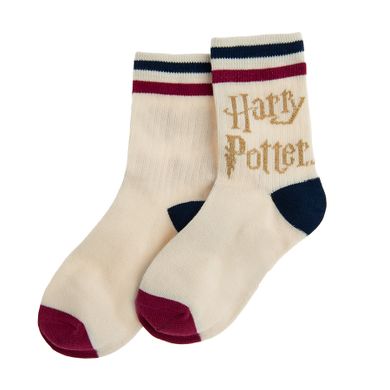 Cool Club, Sosete pentru fete, ecru, imprimeu Harry Potter