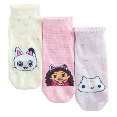 Cool Club, Sosete pentru fete, talpici, mix, imprimeu Gabby's Dollhouse, set, 3 buc.