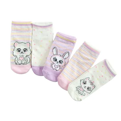 Cool Club, Sosete pentru fete, talpici, mix, set, 5 buc.