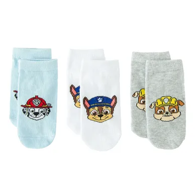 Cool Club, Sosete talpici pentru baieti, mix, set, 3 buc., imprimeu Paw Patrol