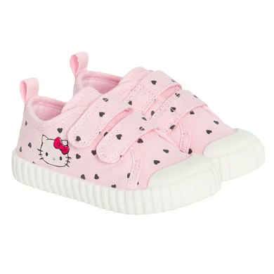 Cool Club, Tenisi pentru fete, roz, talpa Barefoot, imprimeu Hello Kitty