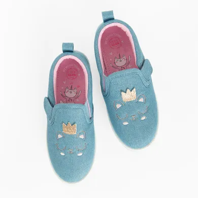 Cool Club, Tenisi pentru fete, slip on, albastru