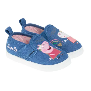 Cool Club, Tenisi slip-on fete, denim, imprimeu Peppa Pig