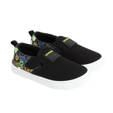 Cool Club, Tenisi tip slip on pentru baieti, negru