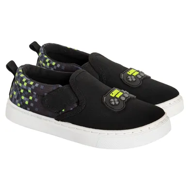 Cool Club, Tenisi tip slip on pentru baieti, negru