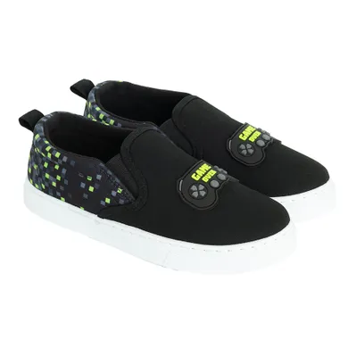 Cool Club, Tenisi tip slip on pentru baieti, negru