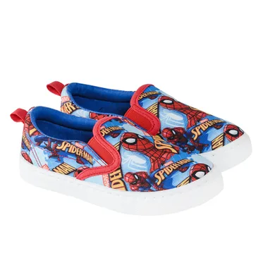 Cool Club, Tenisi tip slip on pentru baieti, rosu-bleumarin, imprimeu Spider-Man