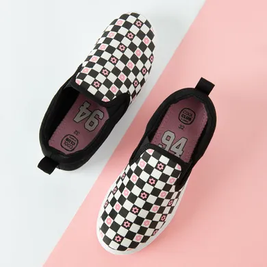 Cool Club, Tenisi tip slip on pentru fete, negru-alb