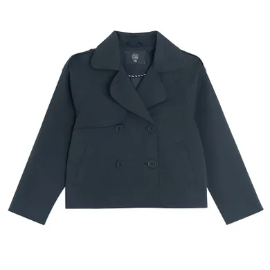 Cool Club, Trenci pentru fete, cropped, bleumarin