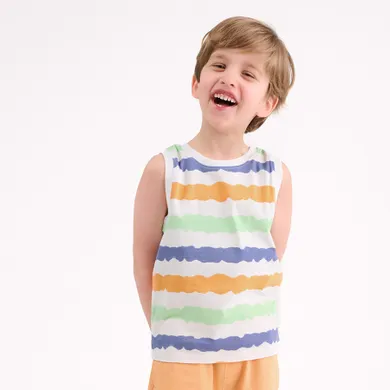 Cool Club, Tricou fara maneci pentru baieti, alb