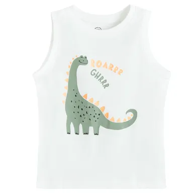 Cool Club, Tricou fara maneci pentru baieti, alb