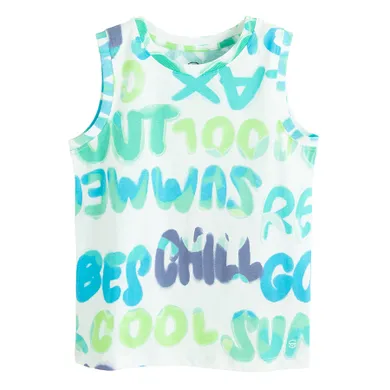 Cool Club, Tricou fara maneci pentru baieti, alb