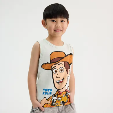 Cool Club, Tricou fara maneci pentru baieti, menta verde, imprimeu Toy Story