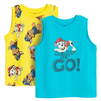 Cool Club, Tricou fara maneci pentru baieti, mix, imprimeu Paw Patrol, set, 2 buc.