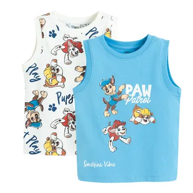Cool Club, Tricou fara maneci pentru baieti, mix, imprimeu Paw Patrol, set, 2 buc.