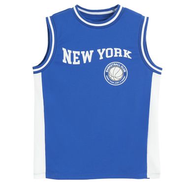 Cool Club, Tricou fara maneci pentru baieti, oversize, albastru