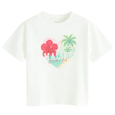 Cool Club, Tricou lejer pentru fete, alb
