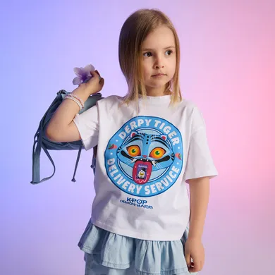 Cool Club, Tricou lejer pentru fete, alb, K-Pop Demon Hunters