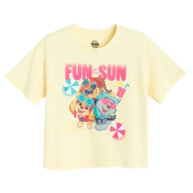 Cool Club, Tricou lejer pentru fete, galben, imprimeu Paw Patrol
