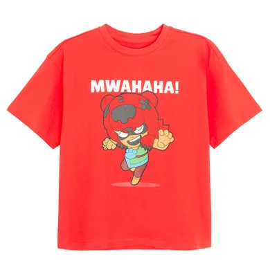 Cool Club, Tricou lejer pentru fete, rosu, imprimeu Brawl Stars