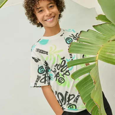 Cool Club, Tricou pentru baieti, alb