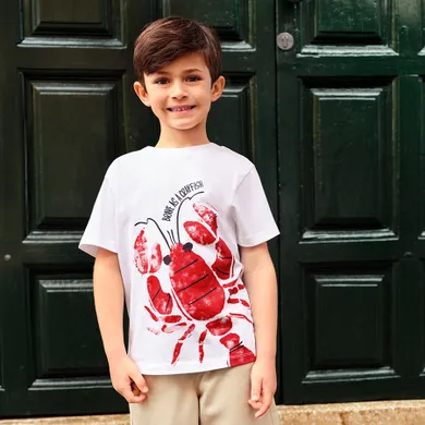 Cool Club, Tricou pentru baieti, alb