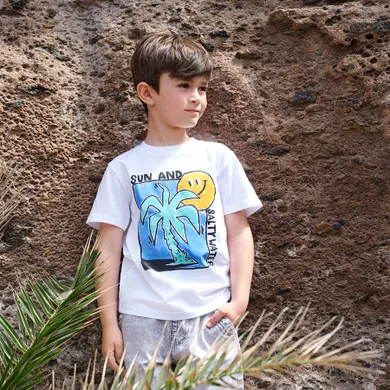 Cool Club, Tricou pentru baieti, alb
