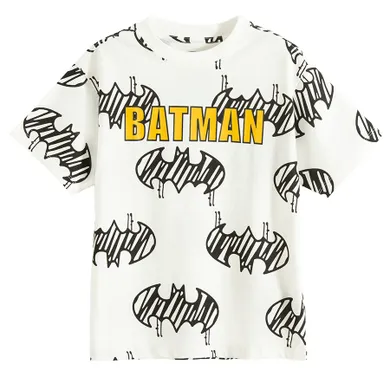 Cool Club, Tricou pentru baieti, alb, imprimeu Batman