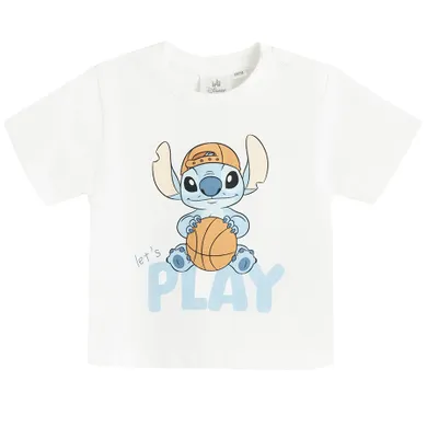 Cool Club, Tricou pentru baieti, alb, imprimeu Lilo si Stitch