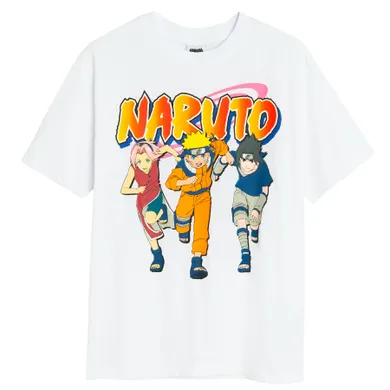 Cool Club, Tricou pentru baieti, alb, imprimeu Naruto