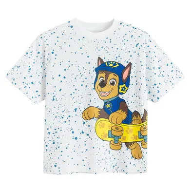Cool Club, Tricou pentru baieti, alb, imprimeu Paw Patrol