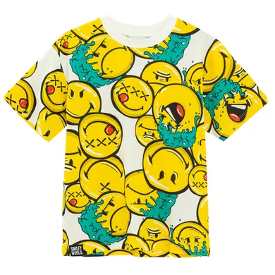 Cool Club, Tricou pentru baieti, alb, imprimeu SmileWorld